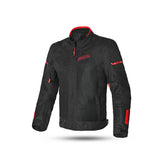SHUA GRAVITY Textil Moto Homem Casacos Preto Vermelho - Imagem frontal da Casacos